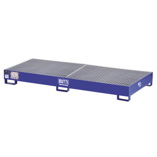 Vasca di raccolta per contenitore IBC - 8070V2C - BUTTI - per fusti / in acciaio / con griglia zincata