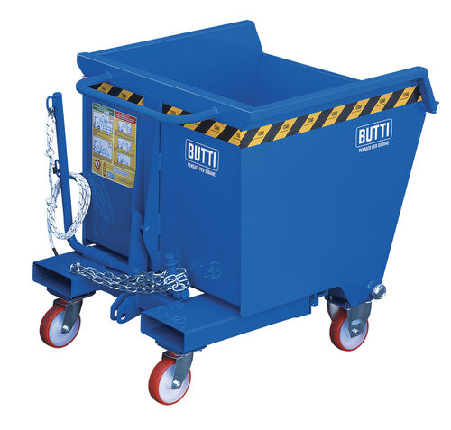 Contenitore ribaltabile in metallo - 748R - BUTTI - in acciaio / per rifiuti / per carrello elevatore