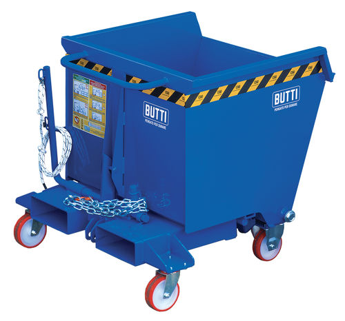 Contenitore ribaltabile per carrello elevatore - 748RS - BUTTI - con ruote