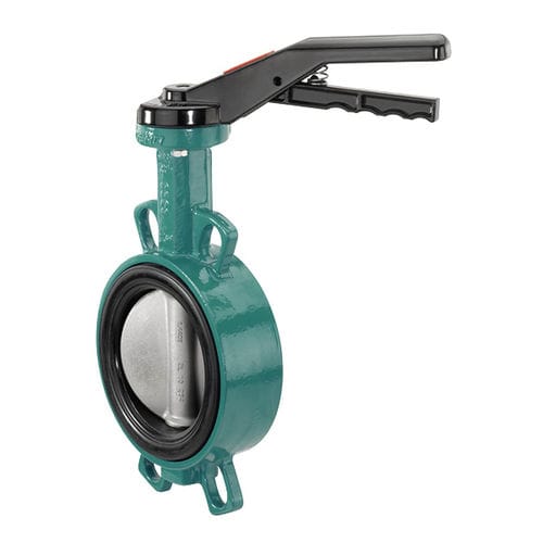 Valvola a farfalla - 487 - GEMÜ Gebrüder Müller Apparatebau GmbH & Co. KG - a leva / bloccante / di distribuzione