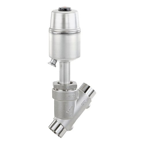 Valvola a sede inclinata - 550 - GEMÜ Gebrüder Müller Apparatebau GmbH & Co. KG - a globo / pneumatica / di controllo