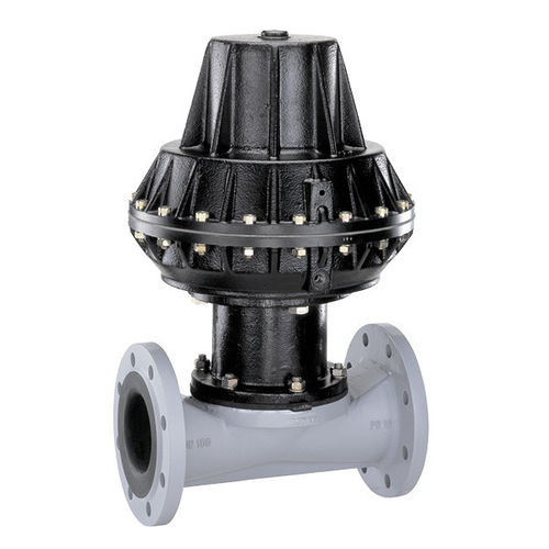 Valvola di controllo - 656 - GEMÜ Gebrüder Müller Apparatebau GmbH & Co. KG - a membrana / pneumatica / con doppia flangia