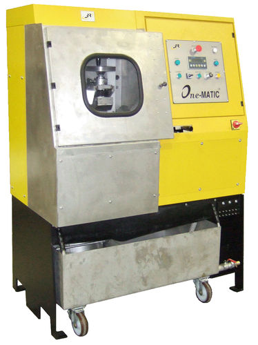 Rettificatrice a mola verticale - ONE MATIC - 3R RECHERCHES & REALISATIONS REMY - per corpi di prova di calcestruzzo / controllata da PLC