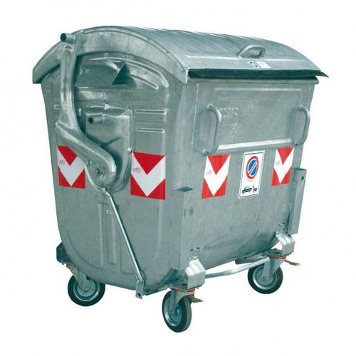 Cassonetto in acciaio - DAN00 series - DISSET ODISEO, S.L. - per rifiuti urbani / per scarti industriali / 4 ruote