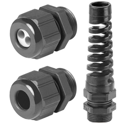 Pressacavo in plastica - New Elfin - con protezione flessibile a spirale / doppio
