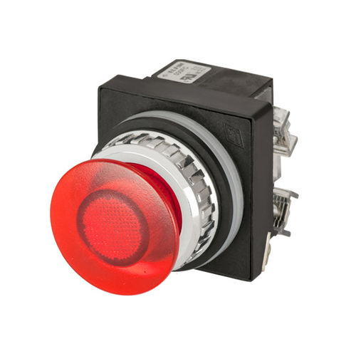 Pulsante a fungo - New Elfin - a molla / IP65 / luminoso