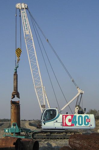 Gru cingolata - C400 XP - CASAGRANDE - Foundation Division - con braccio / di sollevamento