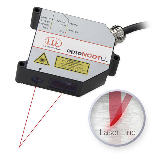 Sensore di spostamento lineare - optoNCDT 2300LL - MICRO-EPSILON - senza contatto / ottico / laser a triangolazione
