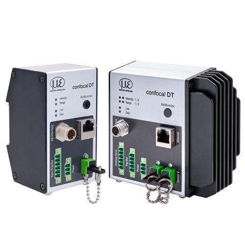 Sensore di spostamento lineare - confocalDT IFC2411/IFC2412 - MICRO-EPSILON - senza collegamento meccanico / confocale cromatico / EtherCAT