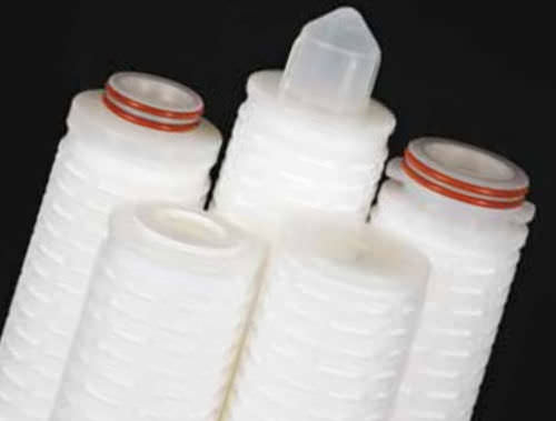 Cartuccia filtrante ad acqua - Vinofil™ - Porvair - per solventi / per microfiltrazione / in polipropilene