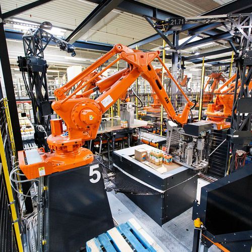 Sistema di pallettizzazione robotizzato - VANDERLANDE - per movimentazione / per casse / automatico