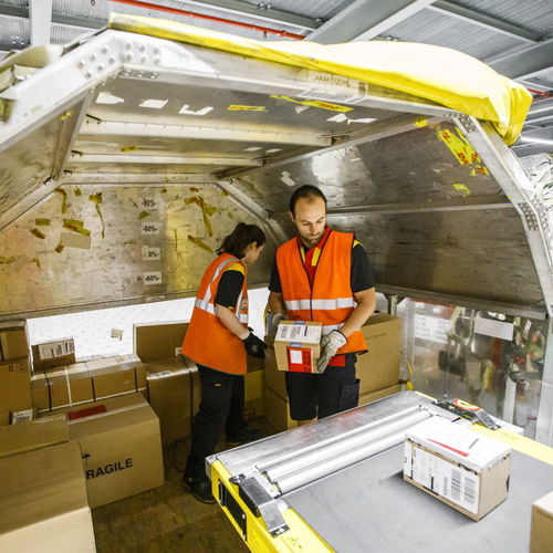 Sistema di scarico per pacchi - ULDs - VANDERLANDE - per sacchi