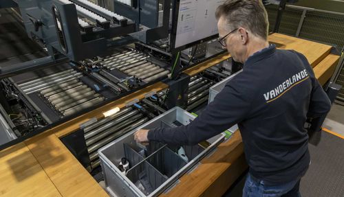Postazione di lavoro di preparazione ordini - VANDERLANDE - ergonomica / modulare / ad altezza regolabile