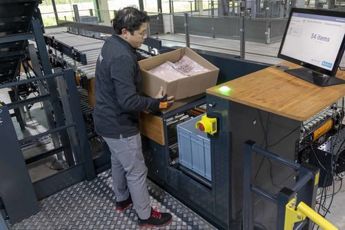 Postazione di lavoro di ispezione - VANDERLANDE - di pesatura / industriale / ergonomica