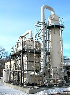 Scrubber a estrazione umida - 5000 series - bionomicind - per ossido di azoto