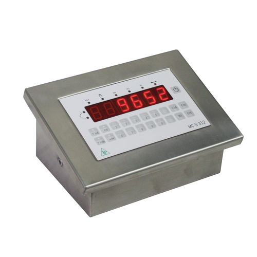 Indicatore trasmettitore di peso con display LED - MCS 312 - Pavone sistemi - ad incastro / IP67 / a tenuta stagna