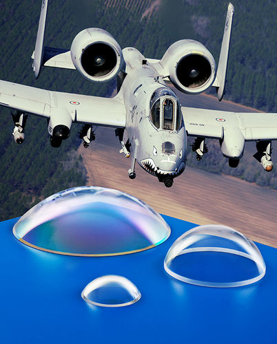 Vetro ottico a cupola - MELLER OPTICS - in quarzo / in germanio / in zaffiro