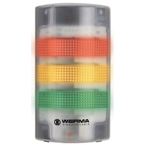 Colonna luminosa LED - FlatSIGN BM 115 - WERMA - lampeggiante / a 3 colori / IP65
