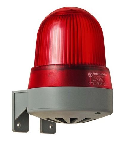 Buzzer di allarme a sicurezza intrinseca - 422.110.75 - WERMA - con luce a LED