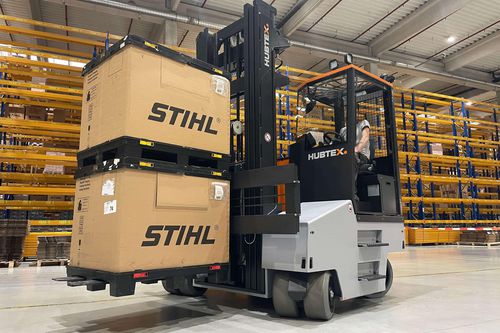 Carrello elevatore elettrico - FluX 70 - HUBTEX - con motore a combustione / con conducente seduto / per movimentazione