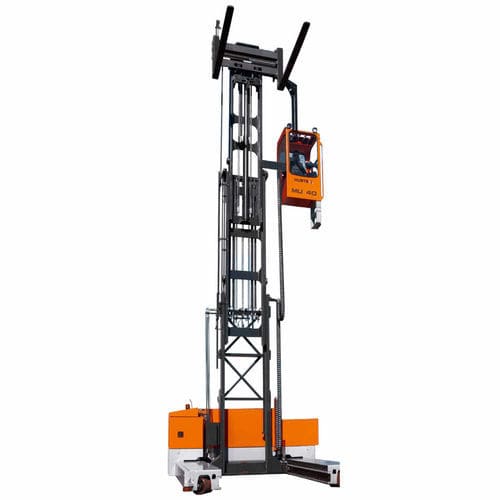 Carrello elevatore laterale elettrico - MU  - HUBTEX - con conducente seduto / per movimentazione / per corsie strette