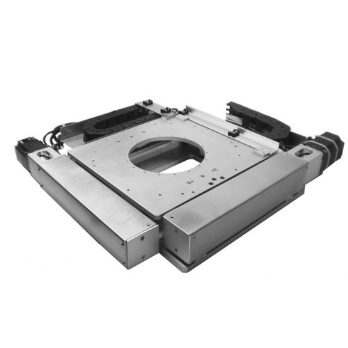 Piastra di posizionamento XY - XY-OF-UL-350X350 - IntelLiDrives, Inc. - rotativa / a motore / 3 assi