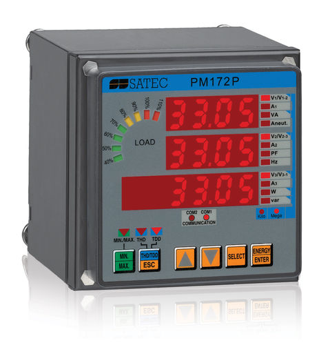 Sistema di monitoraggio della potenza - PM172P - SATEC - di corrente / di tensione / di misura