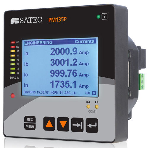 Apparecchio di misura della potenza contatore di energia - PM135P - SATEC - frequenzimetro / multimetro / digitale