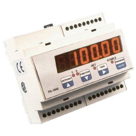 Indicatore trasmettitore di peso digitale - PS-104 series - Vishay Nobel Transducers - su guida DIN / a tenuta stagna / analogico