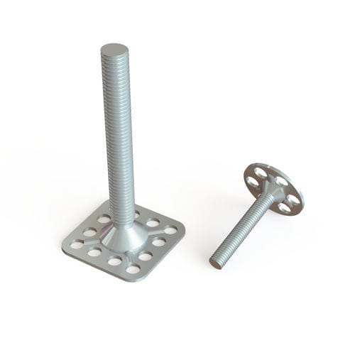 Raccordo con piastrina con perno - PRS series - Specialinsert s.r.l. - da incollare / in acciaio inossidabile / in acciaio zincato