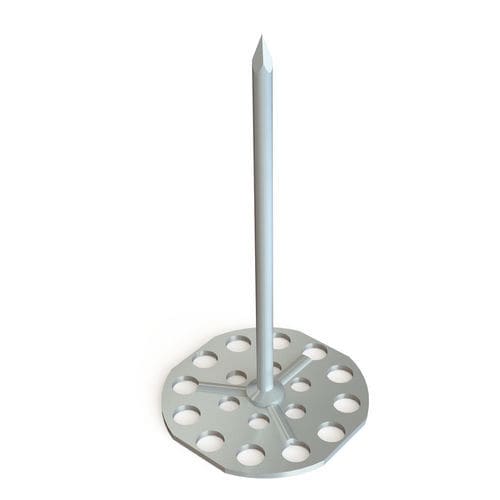 Raccordo con piastrina con chiodo - CR series - Specialinsert s.r.l. - da incollare / in acciaio inossidabile
