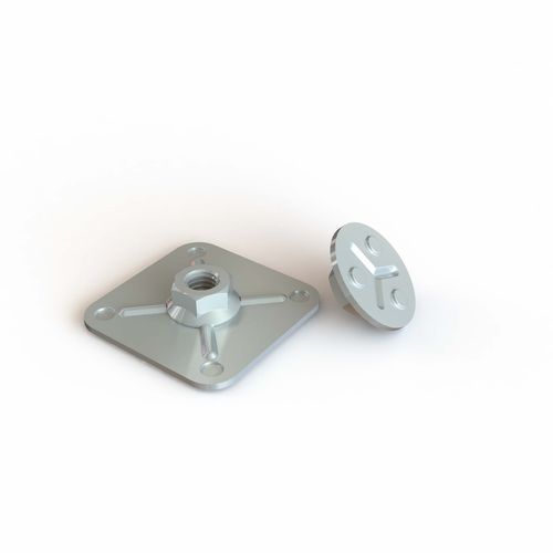 Raccordo con piastrina con dado - DFCY series - Specialinsert s.r.l. - da incollare / da stampare / in acciaio inossidabile