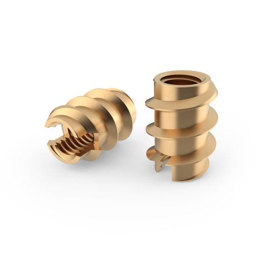 Inserto autofilettante - 309 series - Specialinsert s.r.l. - filettato / in ottone / arrotondato
