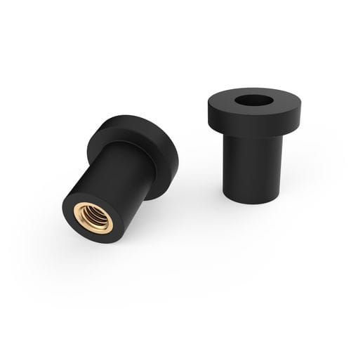 Inserto filettato - RN0 series - Specialinsert s.r.l. - in ottone / in neoprene / in gomma nero
