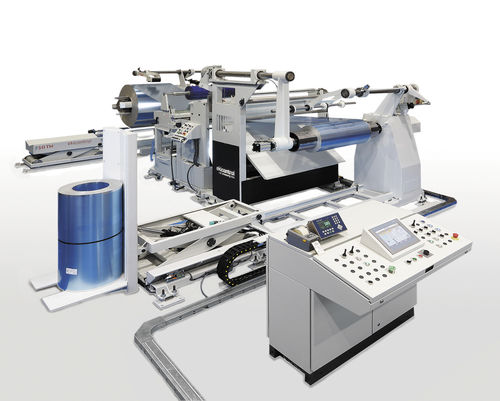 Taglierina ribobinatrice automatica - EKICONTROL, SL - per pellicole plastiche