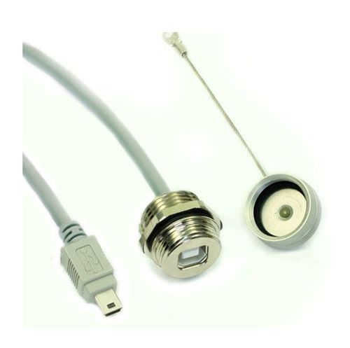 Cavo montato USB - KAB-IP67-VM-USB-B-F-USB-MINI-B-M-0500RK - ES&S Solutions - blindato
