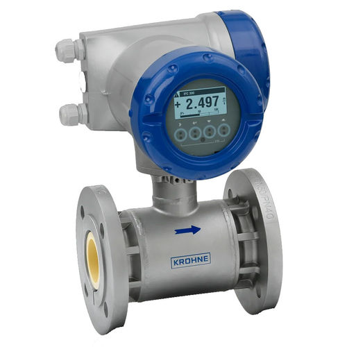 Misuratore di portata elettromagnetico - OPTIFLUX 7300 - KROHNE Messtechnik GmbH - volumetrico / per liquidi conduttori / per fluidi aggressivi