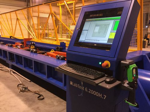 Macchina per prova orizzontale - H.7 - Labortech s.r.o. - di resistenza alla trazione / automatica / di materiali