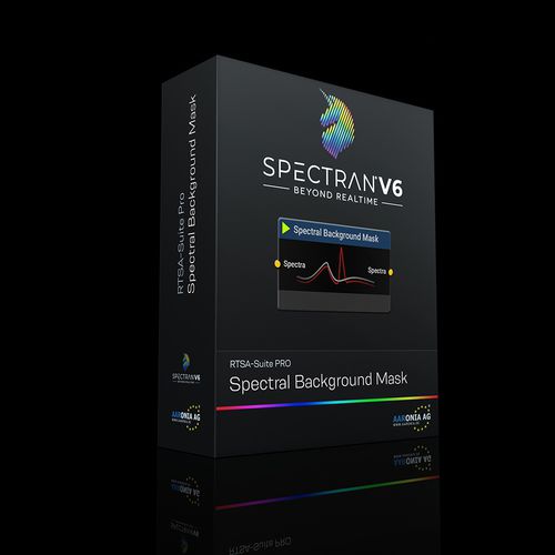 Software di trattamento di segnali - Spectral Background Mask - Aaronia AG