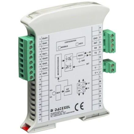 Modulo di ingresso analogico - DAT3015-I - DATEXEL SRL - Modbus RTU / RS-485 / RS-232