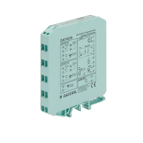 Convertitore/isolatore di segnale - DAT4530 - DATEXEL SRL - analogico / a 2 uscite analogiche / su guida DIN
