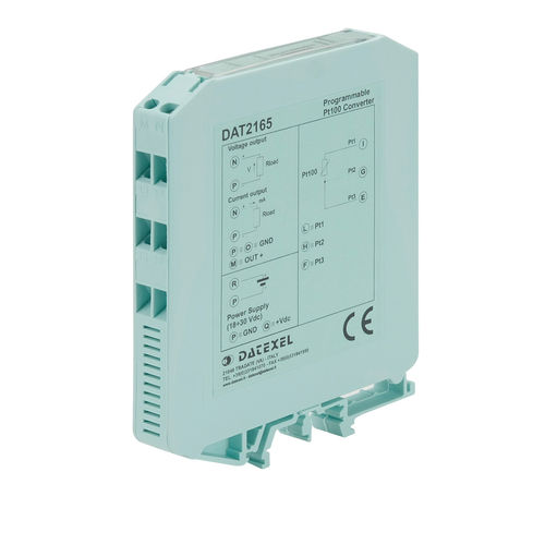 Convertitore tensione / corrente - DAT2165 - DATEXEL SRL - a 1 ingresso analogico / a 1 uscita analogica / per sensore RTD