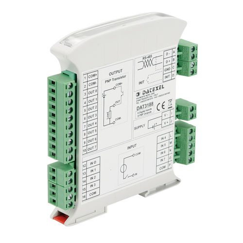 Modulo I/O digitale - DAT3188-4 - DATEXEL SRL - RS-485 / Modbus / con 4 uscite digitali