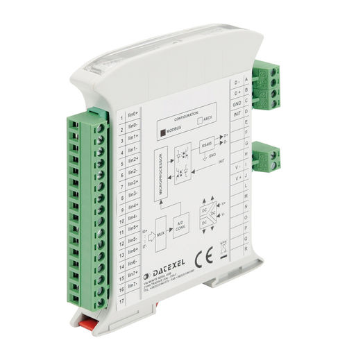 Modulo di ingresso analogico - DAT3017-I - DATEXEL SRL - Modbus RTU / RS-485 / RS-232