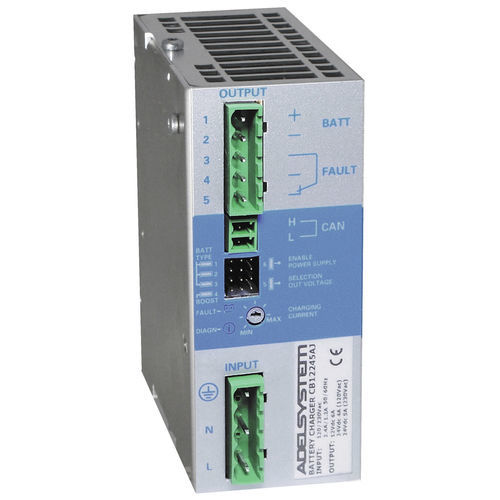 Caricabatteria per elettroutensile portatile - CB12245AJ Canbus J1939 - ADELSYSTEM - per distribuzione elettrica / per controllo accessi / su guida DIN