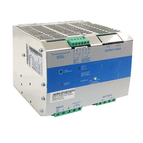 Caricabatteria a commutazione - CB2420A - ADELSYSTEM - per distribuzione elettrica / per controllo accessi / su guida DIN