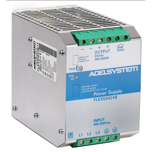 Alimentatore elettrico su guida DIN - FLEX50024B - ADELSYSTEM - AC/DC / ad uscita semplice / stabilizzato