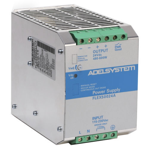 Alimentatore elettrico su guida DIN - FLEX50024A - ADELSYSTEM - AC/DC / ad uscita semplice / stabilizzato