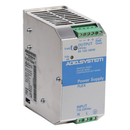 Alimentatore elettrico su guida DIN - FLEX17024A - ADELSYSTEM - AC/DC / ad uscita semplice / stabilizzato