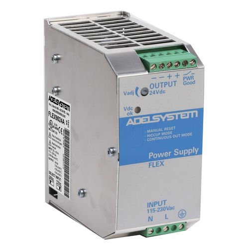 Alimentatore elettrico su guida DIN - FLEX9024B - ADELSYSTEM - AC/DC / ad uscita semplice / stabilizzato